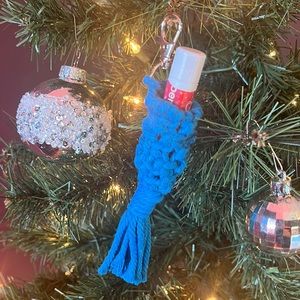 Macrame Chapstick Holder Keychain